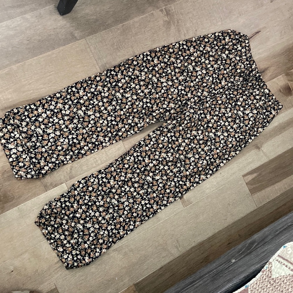 Floral Wide Leg Pants
